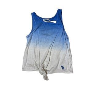 Abercrombie Kids Tank Top Blue & White Gradient Twist Tie Size Medium